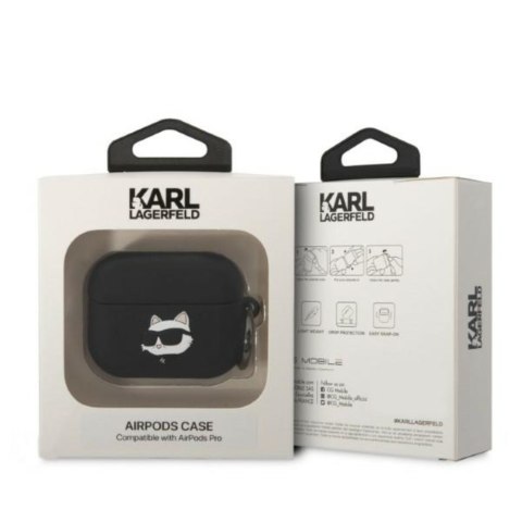 Karl Lagerfeld etui do Airpods Pro KLAPRUNCHK czarne 3D Silicone NFT Karl Karl Lagerfeld etui do Airpods Pro KLAPRUNCHK czarne 3D Silicone NFT Karl