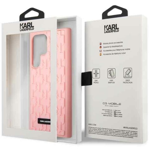 Karl Lagerfeld nakładka do Samsung Galaxy S23 Ultra KLHCS23LRUPKLPP różowa hardcase 3D Monogram Karl Lagerfeld nakładka do Samsung Galaxy S23 Ultra KLHCS23LRUPKLPP różowa hardcase 3D Monogram
