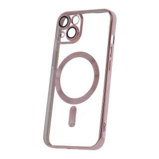 Nakładka Color Chrome Mag do iPhone 14 6,1" różowo-złota