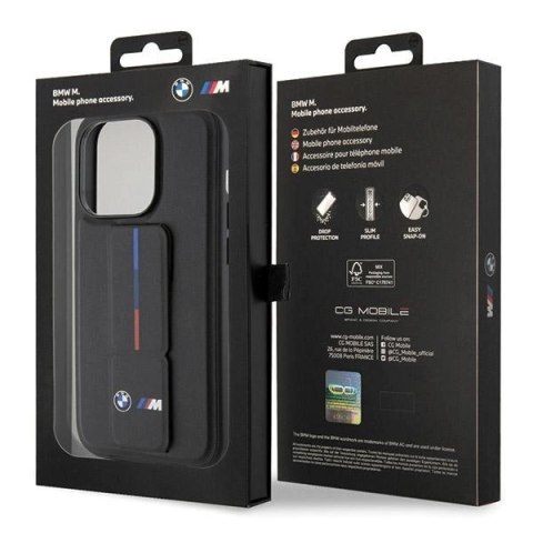 Etui BMW Grip Hot Stamp na iPhone 15 Pro Max - czarne Etui BMW Grip Hot Stamp na iPhone 15 Pro Max - czarne