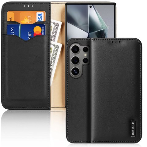 Etui Dux Ducis Hivo z klapką i blokadą RFID do Samsung Galaxy S24 Ultra - czarne Etui Dux Ducis Hivo z klapką i blokadą RFID do Samsung Galaxy S24 Ultra - czarne