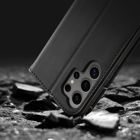 Etui Dux Ducis Hivo z klapką i blokadą RFID do Samsung Galaxy S24 Ultra - czarne Etui Dux Ducis Hivo z klapką i blokadą RFID do Samsung Galaxy S24 Ultra - czarne
