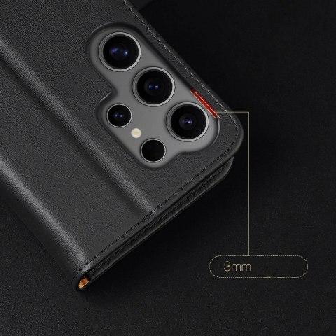 Etui Dux Ducis Hivo z klapką i blokadą RFID do Samsung Galaxy S24 Ultra - czarne Etui Dux Ducis Hivo z klapką i blokadą RFID do Samsung Galaxy S24 Ultra - czarne