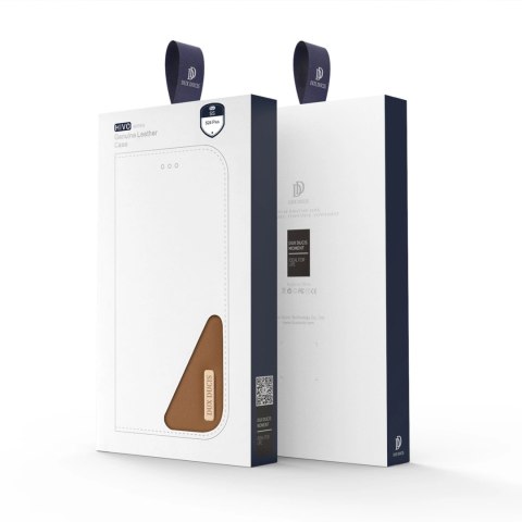 Etui Dux Ducis Hivo z klapką i blokadą RFID do Samsung Galaxy S24+ - brązowe Etui Dux Ducis Hivo z klapką i blokadą RFID do Samsung Galaxy S24+ - brązowe