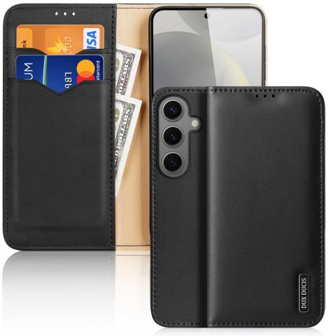 Etui Dux Ducis Hivo z klapką i blokadą RFID do Samsung Galaxy S24 - czarne Etui Dux Ducis Hivo z klapką i blokadą RFID do Samsung Galaxy S24 - czarne