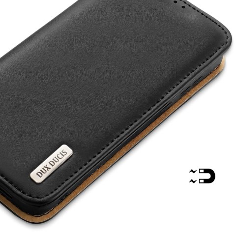 Etui Dux Ducis Hivo z klapką i blokadą RFID do Samsung Galaxy S24 - czarne Etui Dux Ducis Hivo z klapką i blokadą RFID do Samsung Galaxy S24 - czarne
