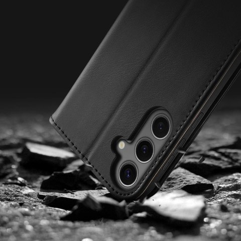 Etui Dux Ducis Hivo z klapką i blokadą RFID do Samsung Galaxy S24 - czarne Etui Dux Ducis Hivo z klapką i blokadą RFID do Samsung Galaxy S24 - czarne