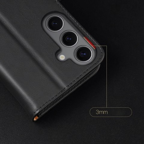 Etui Dux Ducis Hivo z klapką i blokadą RFID do Samsung Galaxy S24 - czarne Etui Dux Ducis Hivo z klapką i blokadą RFID do Samsung Galaxy S24 - czarne