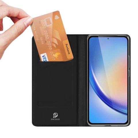 Etui Dux Ducis Skin Pro do Samsung A35 5G z klapką - czarne Etui Dux Ducis Skin Pro do Samsung A35 5G z klapką - czarne