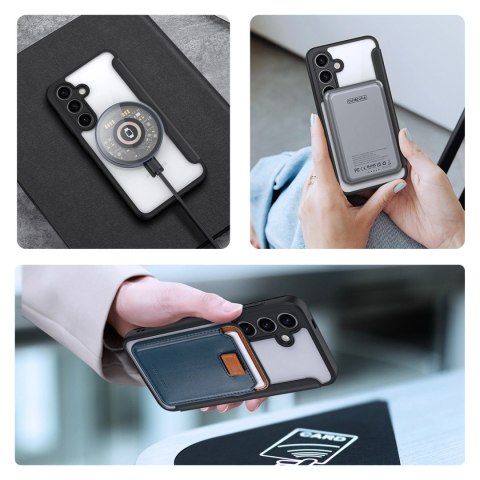 Etui Dux Ducis Skin X Pro na Samsung Galaxy S24+ z MagSafe, klapką i podstawką - czarne Etui Dux Ducis Skin X Pro na Samsung Galaxy S24+ z MagSafe, klapką i podstawką - czarne