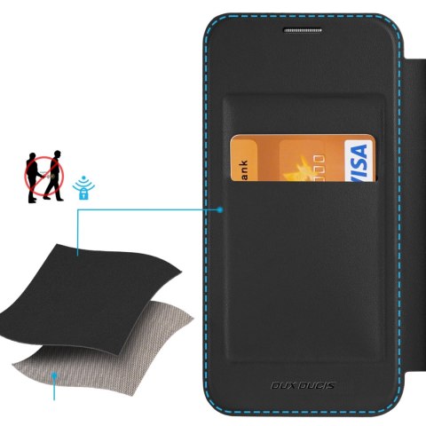 Etui Dux Ducis Skin X Pro na Samsung Galaxy S24+ z MagSafe, klapką i podstawką - czarne Etui Dux Ducis Skin X Pro na Samsung Galaxy S24+ z MagSafe, klapką i podstawką - czarne