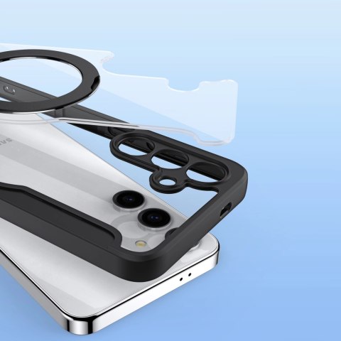Etui Dux Ducis Skin X Pro na Samsung Galaxy S24+ z MagSafe, klapką i podstawką - czarne Etui Dux Ducis Skin X Pro na Samsung Galaxy S24+ z MagSafe, klapką i podstawką - czarne