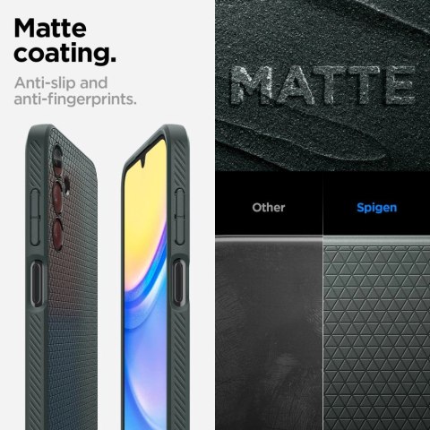 Etui Spigen Liquid Air na Samsung Galaxy A15 4G / 5G - ciemnozielone Etui Spigen Liquid Air na Samsung Galaxy A15 4G / 5G - ciemnozielone