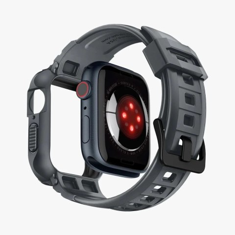 Etui Spigen Rugged Armor Pro na Apple Watch 4 / 5 / 6 / 7 / 8 / 9 / SE (44 / 45 mm) - ciemnoszare Etui Spigen Rugged Armor Pro na Apple Watch 4 / 5 / 6 / 7 / 8 / 9 / SE (44 / 45 mm) - ciemnoszare