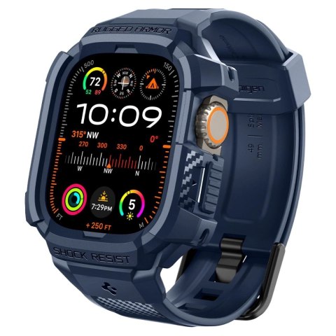 Etui Spigen Rugged Armor Pro na Apple Watch Ultra 1 / 2 (49 mm) - granatowe Etui Spigen Rugged Armor Pro na Apple Watch Ultra 1 / 2 (49 mm) - granatowe