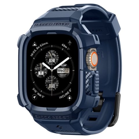 Etui Spigen Rugged Armor Pro na Apple Watch Ultra 1 / 2 (49 mm) - granatowe Etui Spigen Rugged Armor Pro na Apple Watch Ultra 1 / 2 (49 mm) - granatowe