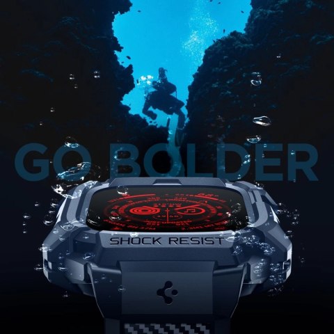 Etui Spigen Rugged Armor Pro na Apple Watch Ultra 1 / 2 (49 mm) - granatowe Etui Spigen Rugged Armor Pro na Apple Watch Ultra 1 / 2 (49 mm) - granatowe