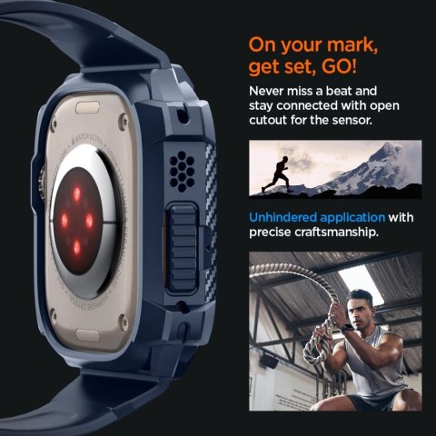 Etui Spigen Rugged Armor Pro na Apple Watch Ultra 1 / 2 (49 mm) - granatowe Etui Spigen Rugged Armor Pro na Apple Watch Ultra 1 / 2 (49 mm) - granatowe