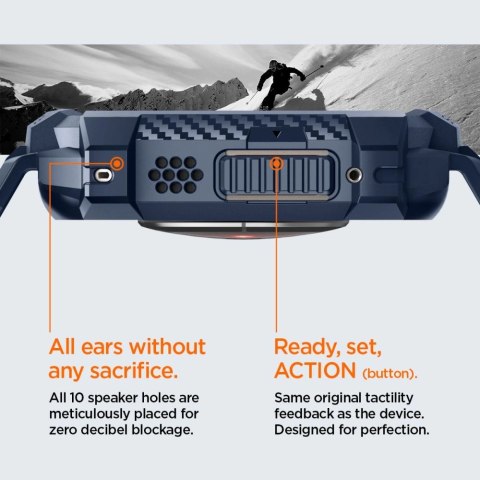 Etui Spigen Rugged Armor Pro na Apple Watch Ultra 1 / 2 (49 mm) - granatowe Etui Spigen Rugged Armor Pro na Apple Watch Ultra 1 / 2 (49 mm) - granatowe