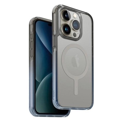 Etui UNIQ Combat Duo Magclick Charging do iPhone 15 Pro Max - niebiesko-szare Etui UNIQ Combat Duo Magclick Charging do iPhone 15 Pro Max - niebiesko-szare