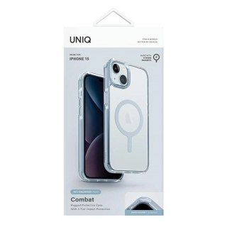 Etui UNIQ Combat Magclick Charging na iPhone 15 / 14 / 13 - jasnoniebieskie