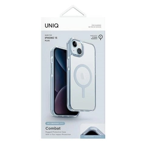 Etui UNIQ Combat Magclick Charging na iPhone 15 Plus / 14 Plus - jasnoniebieskie Etui UNIQ Combat Magclick Charging na iPhone 15 Plus / 14 Plus - jasnoniebieskie
