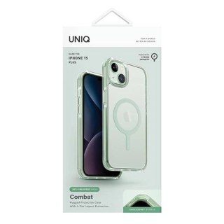 Etui UNIQ Combat Magclick Charging na iPhone 15 Plus / 14 Plus - miętowe