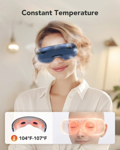 Masażer SKG E3 Pro do oczu i skroni z okienkiem wizyjnym - niebieski Masażer SKG E3 Pro do oczu i skroni z okienkiem wizyjnym - niebieski