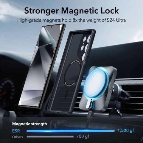 Etui ESR Classic Hybrid Halolock na Samsung Galaxy S24 Ultra - matowo-czarne