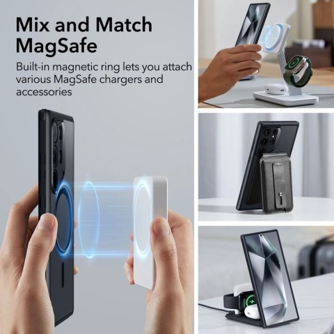 Etui ESR Classic Hybrid Halolock na Samsung Galaxy S24 Ultra - matowo-czarne