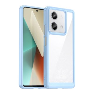Etui Outer Space Case z żelową ramką do Xiaomi Redmi Note 13 Pro+ - niebieskie
