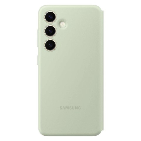 Etui Samsung Smart View Wallet EF-ZS921CGEGWW z klapką do Samsung Galaxy S24 - jasnozielone Etui Samsung Smart View Wallet EF-ZS921CGEGWW z klapką do Samsung Galaxy S24 - jasnozielone