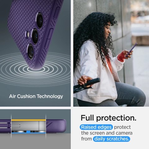 Etui Spigen Liquid Air na Samsung Galaxy S24 - fioletowe Etui Spigen Liquid Air na Samsung Galaxy S24 - fioletowe