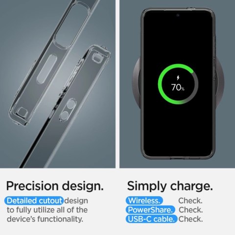 Etui Spigen Liquid Crystal na Samsung Galaxy S24 - przezroczyste-szare Etui Spigen Liquid Crystal na Samsung Galaxy S24 - przezroczyste-szare