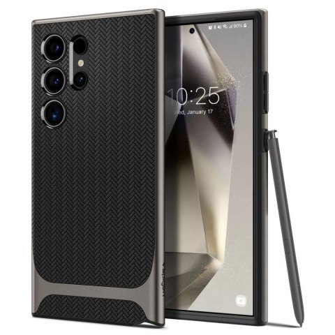 Etui Spigen Neo Hybrid na Samsung Galaxy S24 Ultra - metaliczny szary Etui Spigen Neo Hybrid na Samsung Galaxy S24 Ultra - metaliczny szary