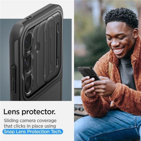 Etui Spigen Optik Armor na Samsung Galaxy S24 - czarne Etui Spigen Optik Armor na Samsung Galaxy S24 - czarne