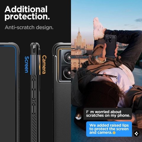 Etui Spigen Rugged Armor na Xiaomi 13T / 13T Pro - czarny mat Etui Spigen Rugged Armor na Xiaomi 13T / 13T Pro - czarny mat