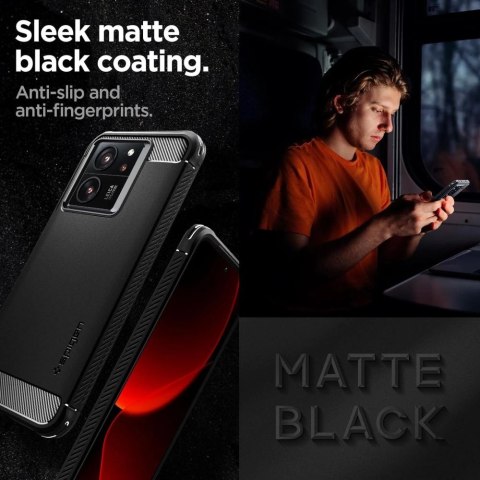 Etui Spigen Rugged Armor na Xiaomi 13T / 13T Pro - czarny mat Etui Spigen Rugged Armor na Xiaomi 13T / 13T Pro - czarny mat