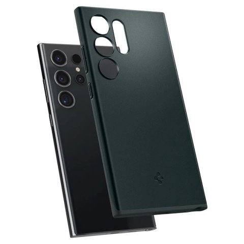 Etui Spigen Thin Fit na Samsung Galaxy S24 Ultra - ciemnozielone