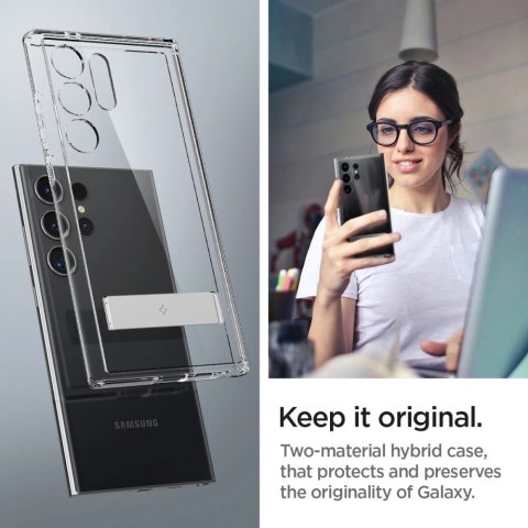Etui Spigen Ultra Hybrid S na Samsung Galaxy S24 Ultra - przezroczyste Etui Spigen Ultra Hybrid S na Samsung Galaxy S24 Ultra - przezroczyste