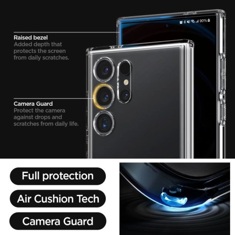 Etui Spigen Ultra Hybrid S na Samsung Galaxy S24 Ultra - przezroczyste Etui Spigen Ultra Hybrid S na Samsung Galaxy S24 Ultra - przezroczyste
