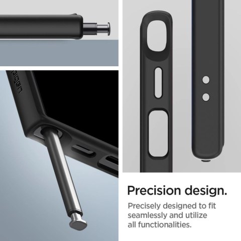 Etui Spigen Ultra Hybrid na Samsung Galaxy S24 Ultra - czarny mat Etui Spigen Ultra Hybrid na Samsung Galaxy S24 Ultra - czarny mat