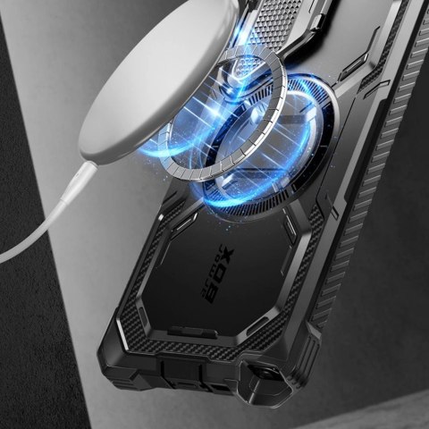 Etui Supcase IBLSN Armorbox Mag z MagSafe na Samsung Galaxy S24 Ultra - czarne Etui Supcase IBLSN Armorbox Mag z MagSafe na Samsung Galaxy S24 Ultra - czarne