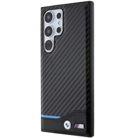 Etui BMW Leather Carbon na Samsung Galaxy S24 Ultra - czarne Etui BMW Leather Carbon na Samsung Galaxy S24 Ultra - czarne