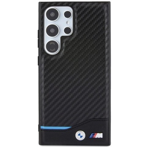 Etui BMW Leather Carbon na Samsung Galaxy S24 Ultra - czarne Etui BMW Leather Carbon na Samsung Galaxy S24 Ultra - czarne