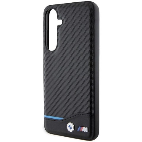 Etui BMW Leather Carbon na Samsung Galaxy S24+ - czarne Etui BMW Leather Carbon na Samsung Galaxy S24+ - czarne