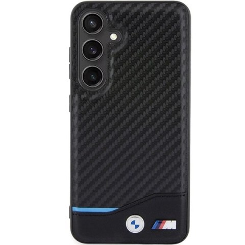Etui BMW Leather Carbon na Samsung Galaxy S24 - czarne Etui BMW Leather Carbon na Samsung Galaxy S24 - czarne