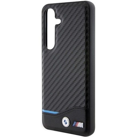 Etui BMW Leather Carbon na Samsung Galaxy S24 - czarne Etui BMW Leather Carbon na Samsung Galaxy S24 - czarne