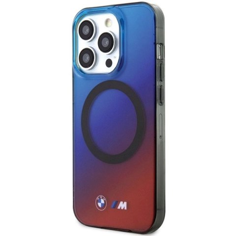 Etui BMW M Gradient MagSafe na iPhone 15 Pro Max - czerwono-niebieskie Etui BMW M Gradient MagSafe na iPhone 15 Pro Max - czerwono-niebieskie