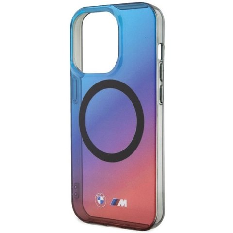 Etui BMW M Gradient MagSafe na iPhone 15 Pro Max - czerwono-niebieskie Etui BMW M Gradient MagSafe na iPhone 15 Pro Max - czerwono-niebieskie